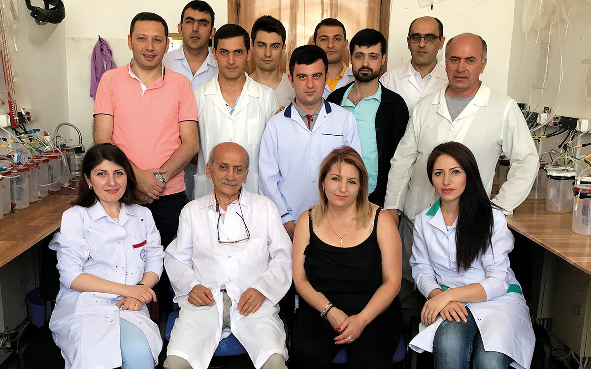 The AZA Battery team in Yerevan, Armenia