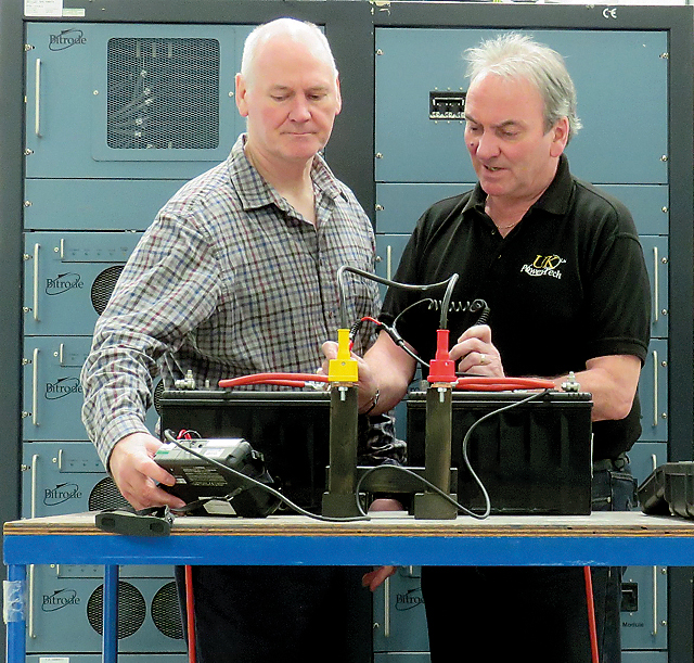 I told you to put it on at Gas Mark 7! Testers Mike and Mark cooking up a treat for your batteries with our new testing service.