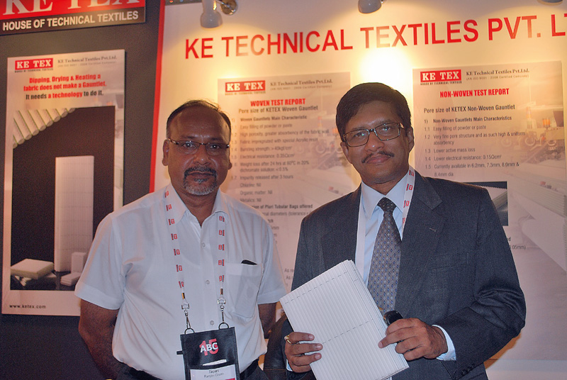 Tapas Ranjan Ghosh and Yasowant Roy of KE-Technical Textiles PVT Ltd