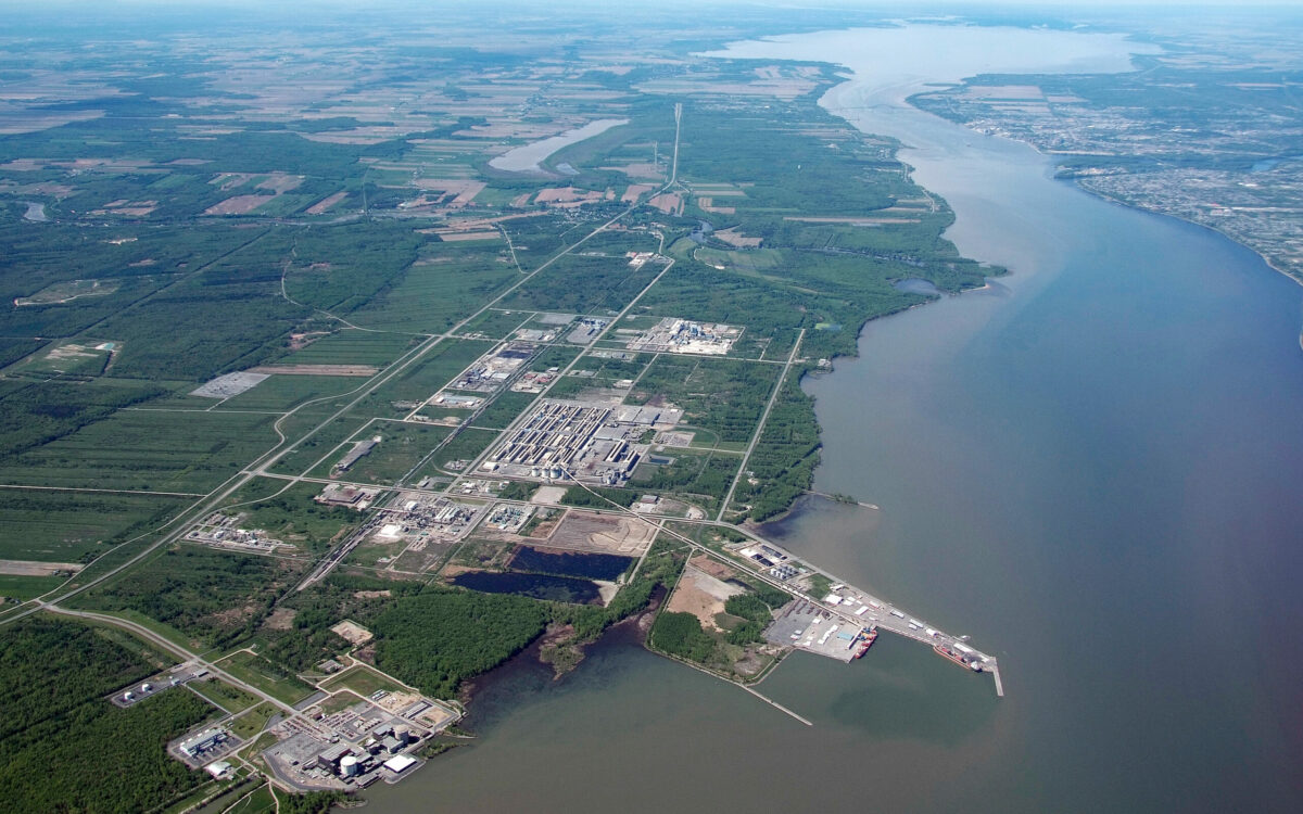 site on the Saint Lawrence River in Bécancour, Quebec, Canada
