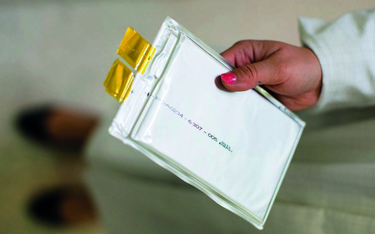 An Oxis Energy lithium-sulfur cell