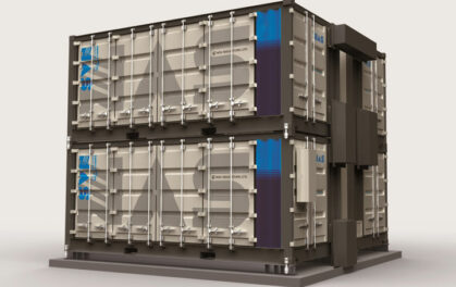 NAS battery container
