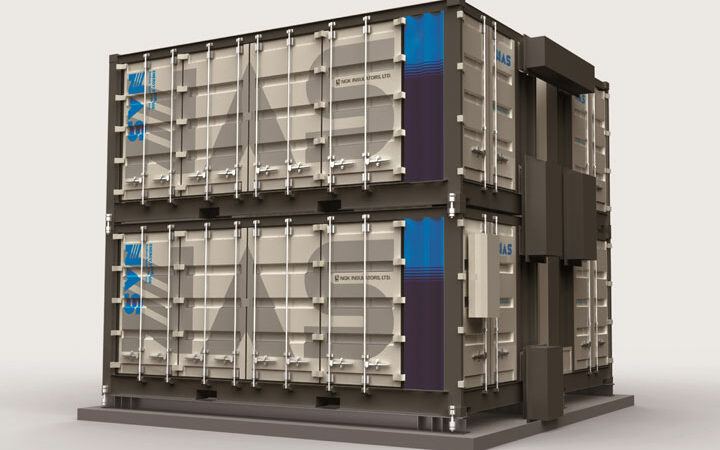 NAS battery container
