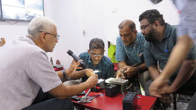 Microtex development team with owner and MD Ravi Govindan