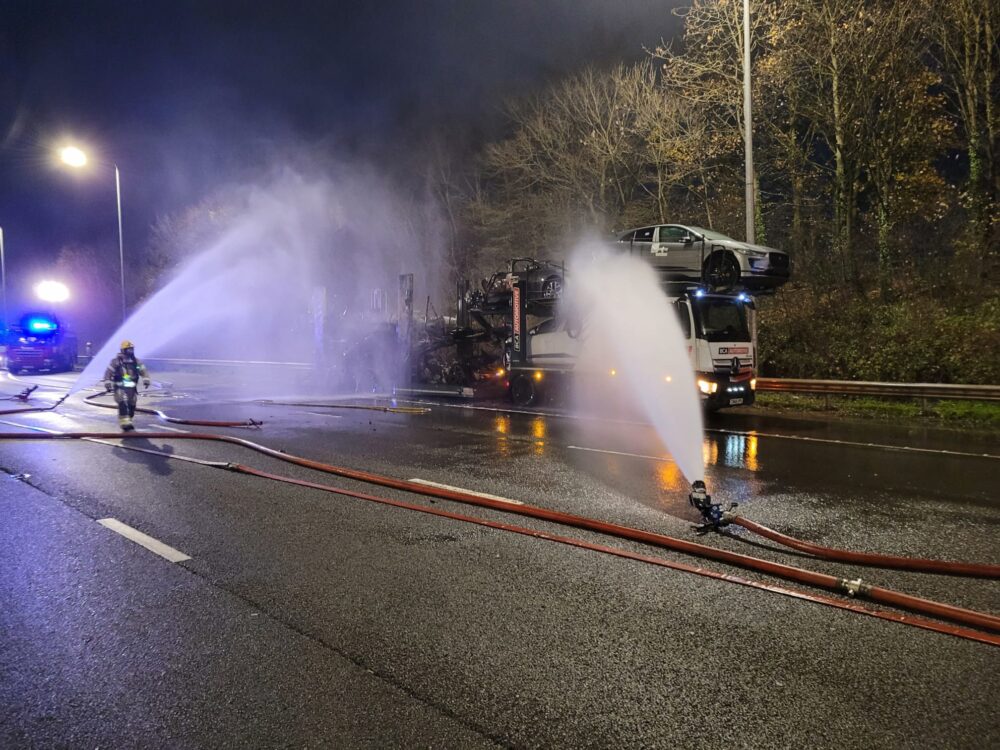 firefighters in action