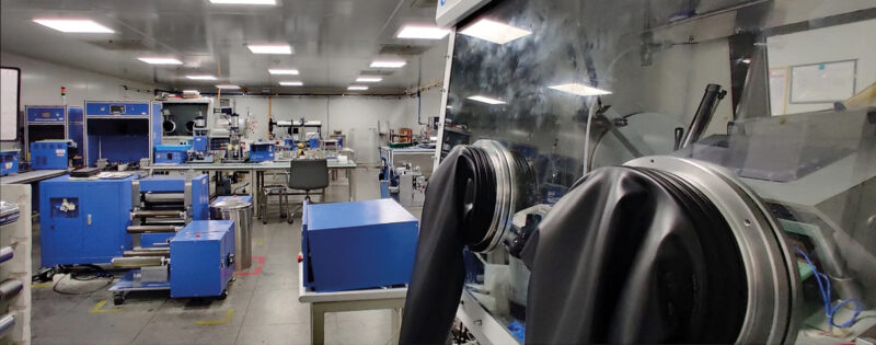 50-kWh Supercapacitor Fabrication Laboratory