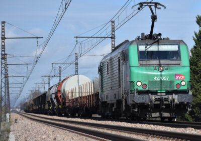 Figure 3 Electrified rail transport is a key part of reducing traffic pollution