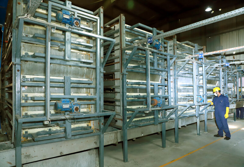 Battery recycling plant