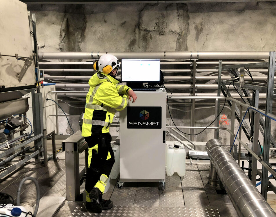 man at a machine