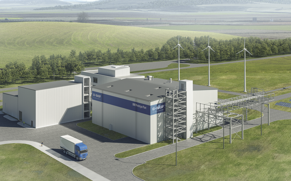 factory aerial view
