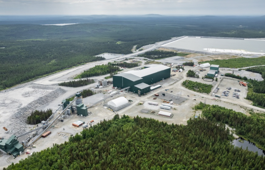 aerial view of factory