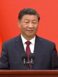 head and shoulders of Xi Jinping