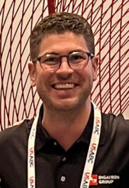 Mugshot of man laughing