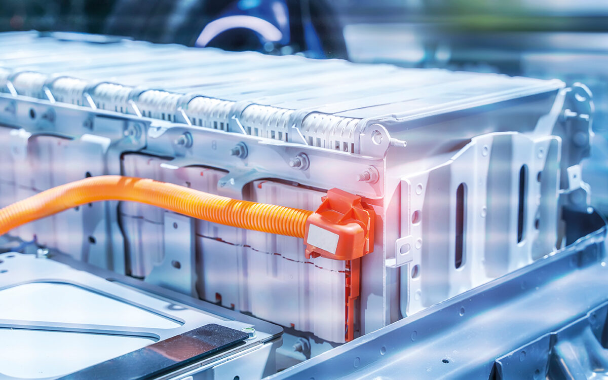 Electric car lithium battery pack and power connections