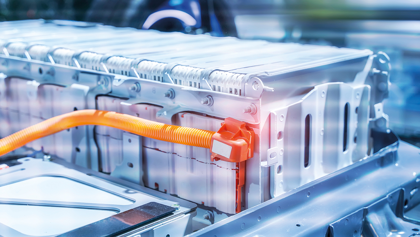 Electric car lithium battery pack and power connections