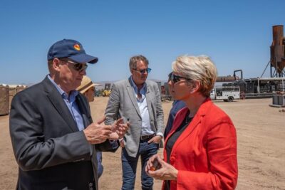 Rod Colwel, CEO of CTR, in discussion with Jennifer Granholm, US Sec. of Energy.