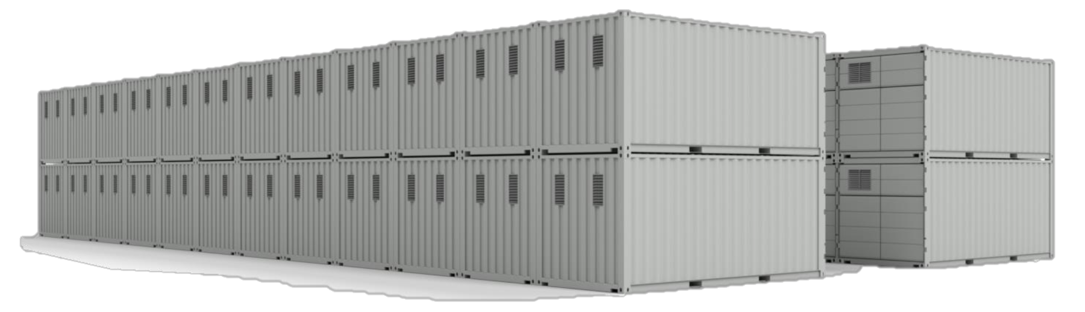 flow battery in shipping containers