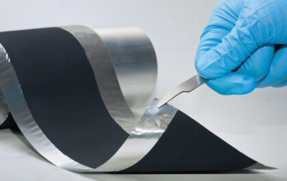 Fig 3 Fraunhofer IWS process enables battery electrodes to be produced on a pilot scale without using toxic solvents.