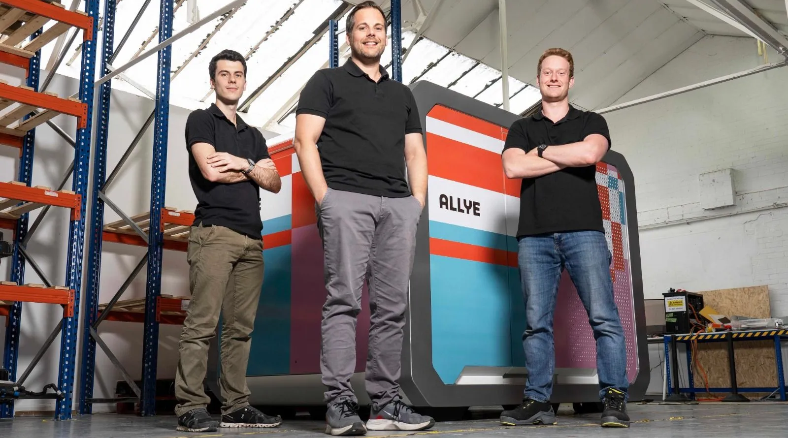 3 men standing