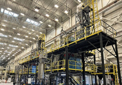 NAM’s Generation 3 continuous induction furnace.