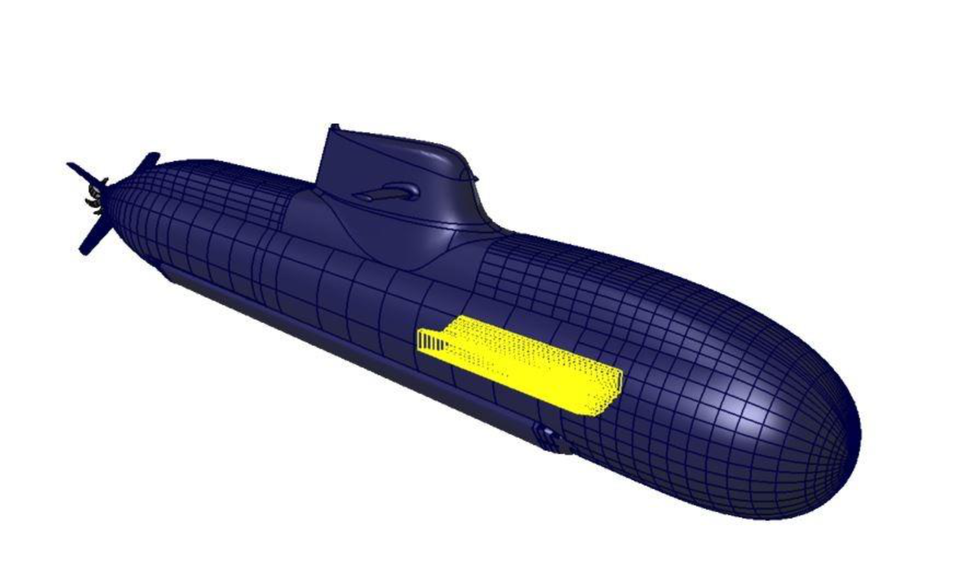 submarine image showing battery modules
