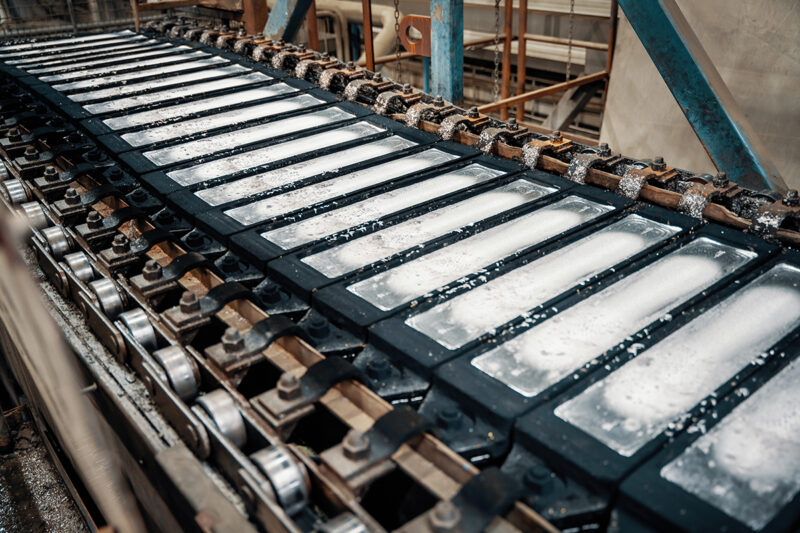 Bergsöe recycled lead bar production