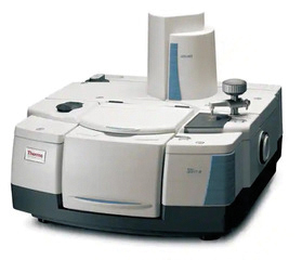 Fig 7: The Thermo Scientific DXR3xi Raman Imaging Microscope (left) and Thermo Scientific Nicolet iS50 FTIR Spectrometer.