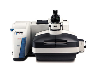 Fig 7: The Thermo Scientific DXR3xi Raman Imaging Microscope (left) and Thermo Scientific Nicolet iS50 FTIR Spectrometer.