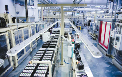 battery manufacturing facility production line