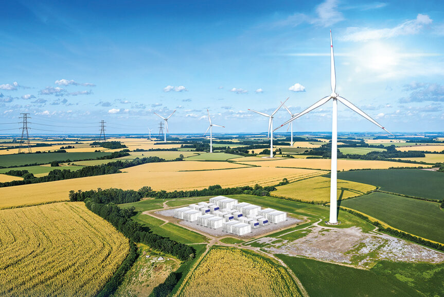 The Göktepe Wind Power Plant near Yalova in north-western Türkiye.