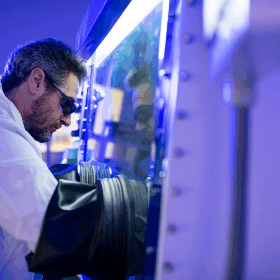 Electrode dry coating laboratory