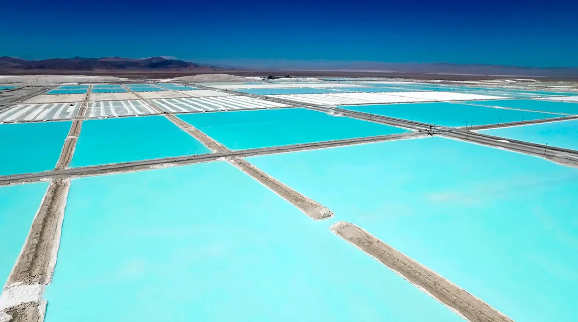 Lithium brine basins in northern Chile