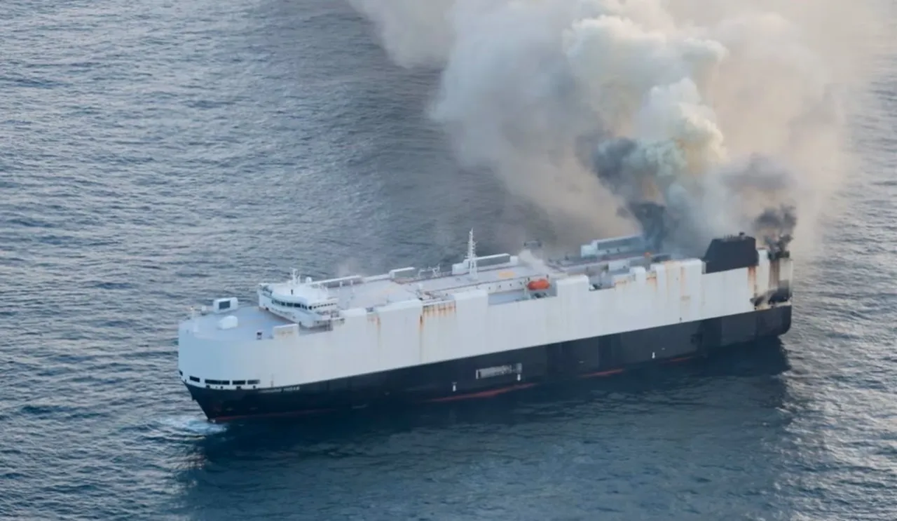 Burning ship Morning Midas